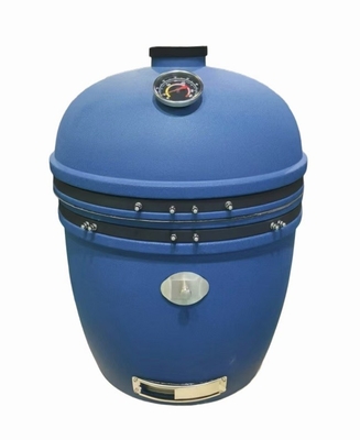 नीली बुलबुला ग्लेज़ेड लकड़ी के कोयले Kamado ग्रिल 27 इंच BBQ